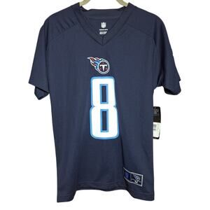 Nike Tennessee Titans Marcus Mariota #8 navy blue game jersey NWT boys/youth M